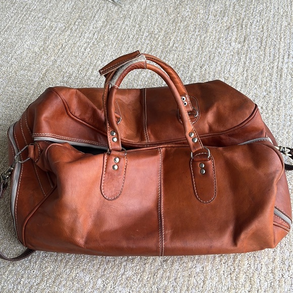 Vintage Bags Italian Leather Duffle Poshmark